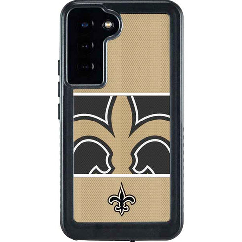 NFL New Orleans Saints Zone Block Galaxy S24 Plus Waterproof Case